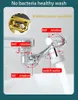 Bathroom Shower Heads Black Gold all Copper Faucet Extender 1080 Degree Rotary Universal Joint Mechanical Arm Splash Pad Adapter Swivel Bubbler 230411