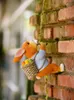 Decorative Objects Figurines Cute Resin Rabbit Statue Carrying Food Climb Rope Outdoor Animal Sculpture For Home Office Garden Balcony Decor Craft Gift 231110
