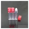 Bouteilles d'emballage 6.5Ml Square Lip Gloss Oil Roll On Bottle Portable Vide Rechargeable Maquillage Container Tube Flacons Wb2146 Drop Delivery Dh1Pm