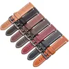 Titta på band Vintage äkta läder Watchband 7 Colors Strap 18mm 20mm 22mm 24mm Women Men Cowhide Smart Watch Band Belt Accessories 230411