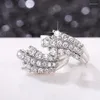 Hoop Earrings CAOSHI Shinning Female Everyday Jewelry With Dazzling Zirconia Silver Color Accessories For Wedding Ceremony Party