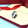 Anello Kaman Sky Star per donna, Giappone, Corea del Sud, rete Coppia di gioielli in acciaio al titanio rosso Anello classico eterno con diamanti