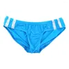Underbyxor Mens Sexiga G-String Briefs T-back trosor Sömlösa underkläder Ice Silk thong för manlig erotisk hombre underkläder
