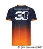 Męskie koszulki F1 Team Clothing T-shirt Formuła pierwsza kombinezon wyścigowy Krótka koszulka Verstappen 2021 Sports okrągła szyja tee dostosowana do tego samego 4123