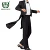 Costumes pour hommes Blazers hommes smoking costumes ensemble classique formel Tailcoat smoking 2 pièces ensembles hommes mode fête mariage bal vêtements mâle veste pantalon 230412