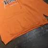 Herrtröjor tröjor svarta orange hoodies män kvinnor högkvalitativa modetryck broderier vtm huvtröjor t230412