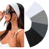 16er-Pack elastische Haarbänder für Damenhaar, rutschfest, weicher Stoff, Schweiß-Stirnbänder, Yoga, Laufen, Sport, Haar-Accessoires