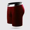 Caleçon Shionf Long Boxer Hommes Cuecas Maille Sous-Vêtements Respirants Mâle Homme Shorts Homme Glace Soie Sportswear