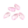 Lustre en cristal rose K9, 50 pièces/lot, 50mm, pendentif goutte d'eau, maille d'amande, luminaire Moder, pièces pour ornement