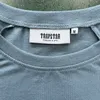 Sommars heta säljer Trapstar Chenille avkodning Kort ärm Set Lake Blue Men's T-shirt Shorts UK Drill