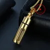 Cool coloré fumer pendentif en acier inoxydable mini conteneur de stockage bouteille de tabac à priser pilule épices Miller herbe tabac étui pilule boîte de rangement collier porte-cigarette