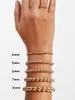 Charm Bracelets Korea 2023 Good Quality Golden Succinct Hematite Beads Bracelet For Women Chain Bangles Jewelry Gifts Woman
