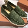 23 Luxus-Kleiderschuhe, Sommer-Charms, verziert, Wildleder-Loafer, Paar, echtes Herren-Damen-Leder, lässige Slip-on-Flats für Männer und Frauen