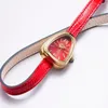 Наручные часы Женские изысканные ретро Ins Маленькая змеиная голова с обернутым ремнем Дизайн Премиум Кварцевые женские часы Reloj Para Mujer