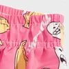 Pantaloncini da uomo Uomo 2023 Costume da bagno da surf da uomo Stampato allentato Rosa Cartoon Divertente Banana Casual Beachwear INS Board