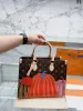 2023 Hot Women's Shopper Designer Square Handged Simbag Jungle Bag Mommy Bag Fashion French Buck Buck Teath