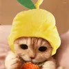 Cat Costumes Funny Hat for Christmas Costume Pet Halloween Cosplay Keep Warm Nekuar Psy Hats Puppy Akcesoria