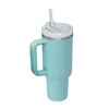 الربيع الأزرق الأزرق النيون tumblers الوردي موكب فلامنغو أكواب H2.0 40 أوقية كوب مع مقبض قهوة القهوة زجاجات 40oz هدية عيد الحب الهدايا الهدايا الحمراء