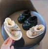 nter Baby Snow Boots Dzieci skórzane boewknot ciepłe pluszowe bawełniane buty