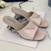 Women's actual shoes! big size 40 41 genuine leather chain slide flat luxury women designer fashion causal rubber sandals