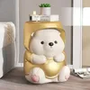 Estatuetas decorativas Decoração para casa Sala de estar Vigorosa Estátuas de Urso Mesa Lateral Animais Criativos Desenhos Animados Sapato de Café Troca de Banco Maquiagem