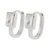 Hoop Ohrringe 925 Silber Nadel Zirkon U-förmigen Für Frauen Exquisite Geometrische Huggies Schmuck Pulseras Mujer Eh1999