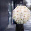 Parasole rustykalne vintage tulipany kwiaty automatyczne parasolowe podróżowanie przenośne wiatrówki parasol