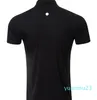 Lu Sports Mens Polo Shirt Mens Snabbt torr svett Wicking Workout Shrits Top Men Workout Kort ärm