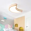 Lampki sufitowe Prosty księżycowa sypialnia Lampa drewniana nowoczesna dekoracja domu lampen nordic minimalistyczne korytarze studia kuchenne posiłki