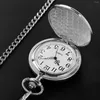 Pocket Watches Top Silver Quartz Watch For Men Women FOB Vintage Exquisite Gift CF1001 Reloj Hombre