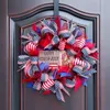 Novelty Items 4th of July American Independence Day Patriotic Decoration Wreath Ornaments Home Holiday Dress Up Props Doorplate Door Hanging Z0411