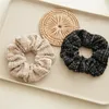 Haaraccessoires 2 stuks Koreaanse stijl geruite stof scrunchies herfst winter klassieke grote ring lief meisje polytail groothandel