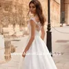 Wedding Dress Gelinlik Tulle Elegant Cap Sleeve O-Neck Robes De Mariage Illusion Back Luxury Touwjurk Bridal Gowns