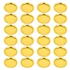 Baking Tools 30 Pcs Foil Stamping Cake Pan Metal Serving Tray Kids Party Plates Nut Gold Paper Snack Child