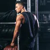 Herrtankstoppar Bodybuilding Tank Tops Men Gym Fitness Workout Cotton Sleeveless Shirt Male Casual Singlet Vest Undertröja CrossFit Clothing 230411