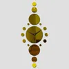 ウォールクロックリアルクォーツウォッチ3Dホームデコレーションステッカーdiyヴィンテージ幾何学ミラー時計牧歌的なアクリル特別オファー