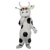 Costume da mascotte di mucca di Halloween, personaggio dei cartoni animati, completo di taglia per adulti, compleanno, Natale, carnevale, vestito operato per uomo e donna