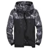 Mensjackor Casual Hooded Bomber Jacket Wind Breaker Spring Autumn Thin Camouflage Hoodies Men Outdoor Youth Fashion Top 231110