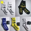 Chaussettes pour hommes jaune bleu noir blanc mode chaussettes décontractées hommes femmes Streetwear chaussettes de football VTM T230412