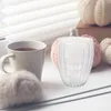 Set di stoviglie Tazza da caffè portatile Tazze da tè al latte Tazza in vetro a doppia parete Ghiaccio per esterni ad alto borosilicato Ufficio ghiacciato