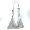 Borsa a tracolla versatile alla moda con borsa da donna casual sotto le ascelle dal design a intarsio di diamanti