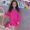 Tshirts Spring Autumn Girls Sweat Shirt Baby Pullover Kids Tee Tops Children Clothes Fashion Single Shoulder Hollow Taseel 5 To 13 Yrs 230412