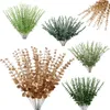 Eucalyptus Leaves Stems Artificial Greenery Flowers For Bride Bouquet Vase Floral Arrangement Home Wedding Decoration