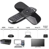 Télécommande sans fil 2.4G W1 Fly Air Mouse avec capteur Gyroscope Commande vocale pour Smart TV et Android TV Box