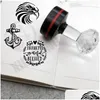 Stamps Round Stamp Personalized Your Own Customized Posensitive Ink Custom Self Inking Rubber 220628 Drop Delivery Office School Bus Dh80L