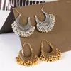 Dangle Earrings Boho Gold Color Tassel For Women Orecchini Jewelry Gypsy Vintage Silver Alloy Bollywood Ladies Jhumka