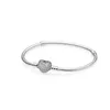 Bracelets de charme Authentique 925 Sterling Sier Coeur Charms Bracelet Avec Boîte Fit Pandora Perles Européennes Bijoux Bracelet Réel Pour Les Femmes Dh9I8