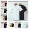 새로운 T 셔츠 디자이너 Tshirt 고급 남성 티셔츠 검은 흰색 컬러 글자 순수면 슬리밍 통기성 안티 필링 쇼트 슬리브 남성 여성 t 패션 레저#98