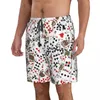 Shorts masculinos Mens Natação Swimwear Cartas de Poker Homens Troncos Maiô Beach Wear Boardshorts