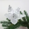 Transfrontalier Petite Simulation Fleurs De Noël Décoration De Fête De Noël Accessoires De Tir Tissu Lumineux Gaufrage Simulation Fleur Fleurs Artificielles